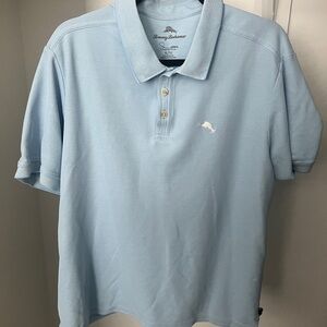 Tommy Bahama Supima Cotton Blend Sky Blue Men’s Polo Shirt - XL